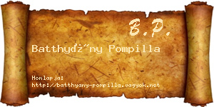 Batthyány Pompilla névjegykártya